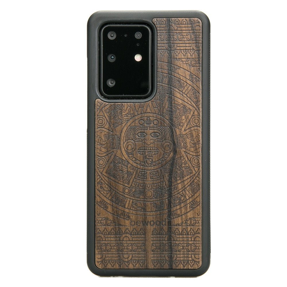 Samsung Galaxy S20 Ultra Aztec Calendar Ziricote Wood Case