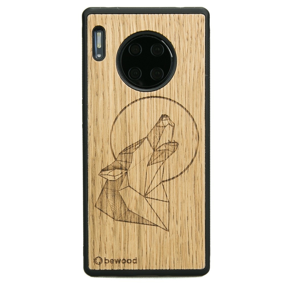 Huawei Mate 30 Pro Wolf Oak Wood Case
