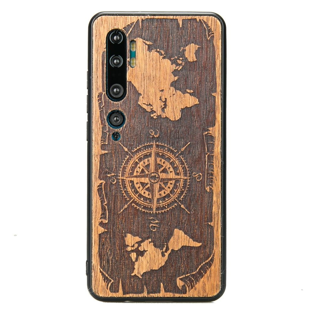 Xiaomi Mi Note 10 / Note 10 Pro Compass Merbau Wood Case