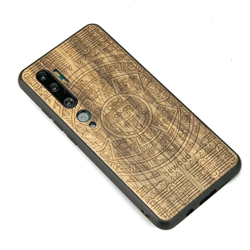 Xiaomi Mi Note 10 / Note 10 Pro Aztec Calendar Frake Wood Case