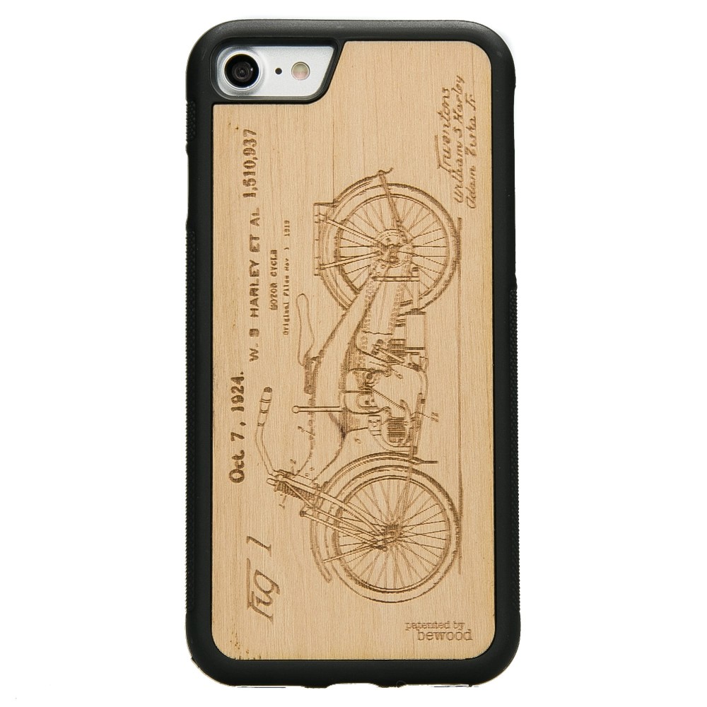 Apple iPhone SE 2020 Harley Patent Anigre Wood Case