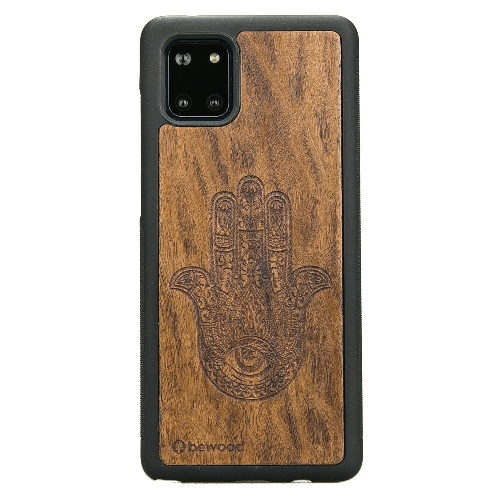 Samsung Galaxy Note 10 Lite Hamsa Imbuia Wood Case