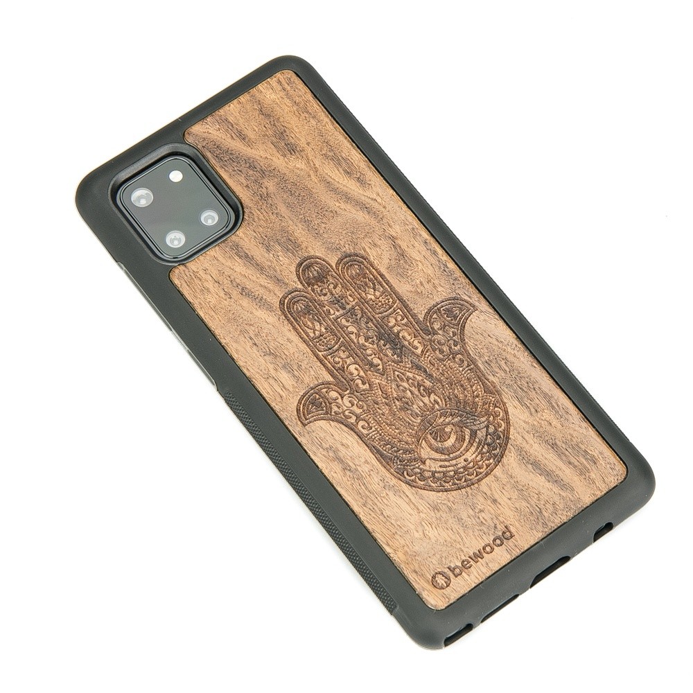 Samsung Galaxy Note 10 Lite Hamsa Imbuia Wood Case