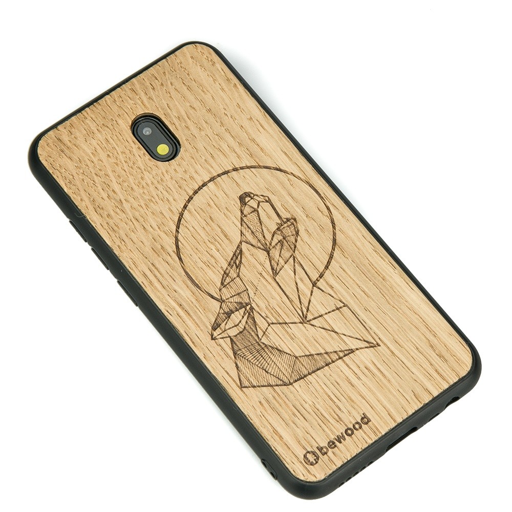 Xiaomi Redmi 8A Wolf Oak Wood Case