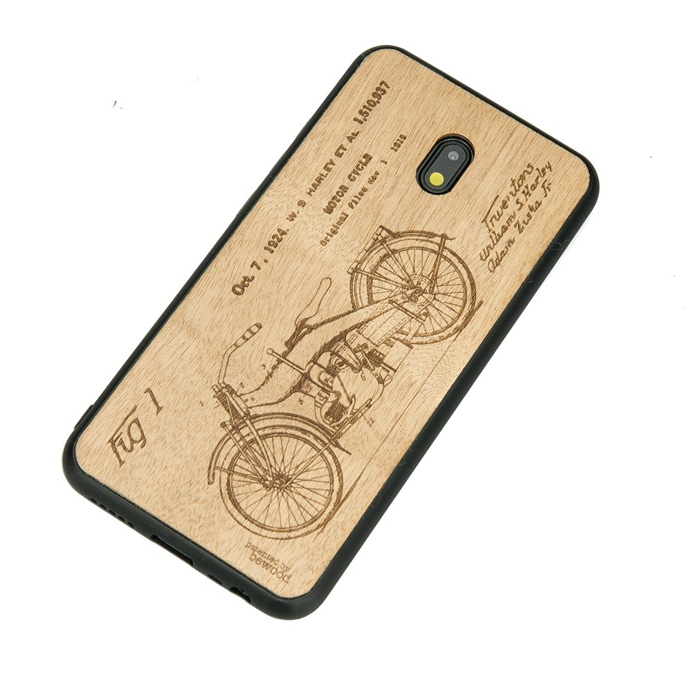 Xiaomi Redmi 8A Harley Patent Anigre Wood Case