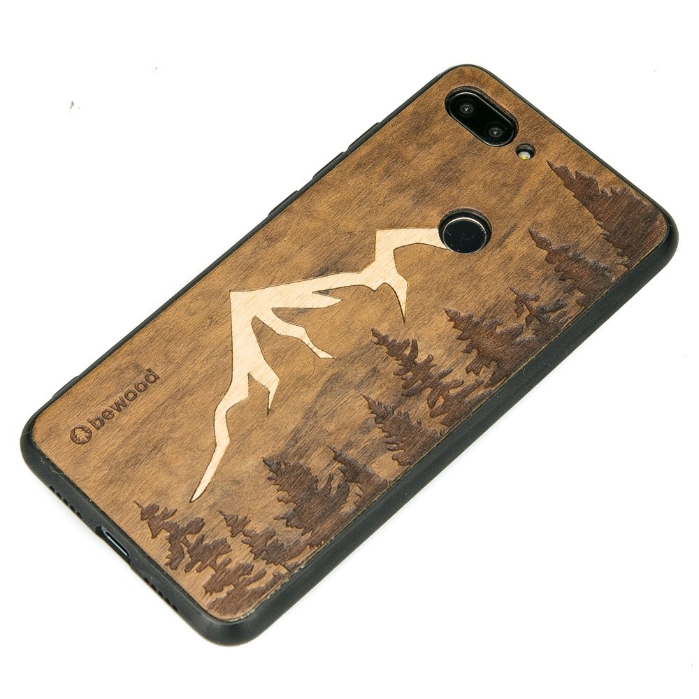 Xiaomi Mi 8 Lite Mountains Imbuia Wood Case