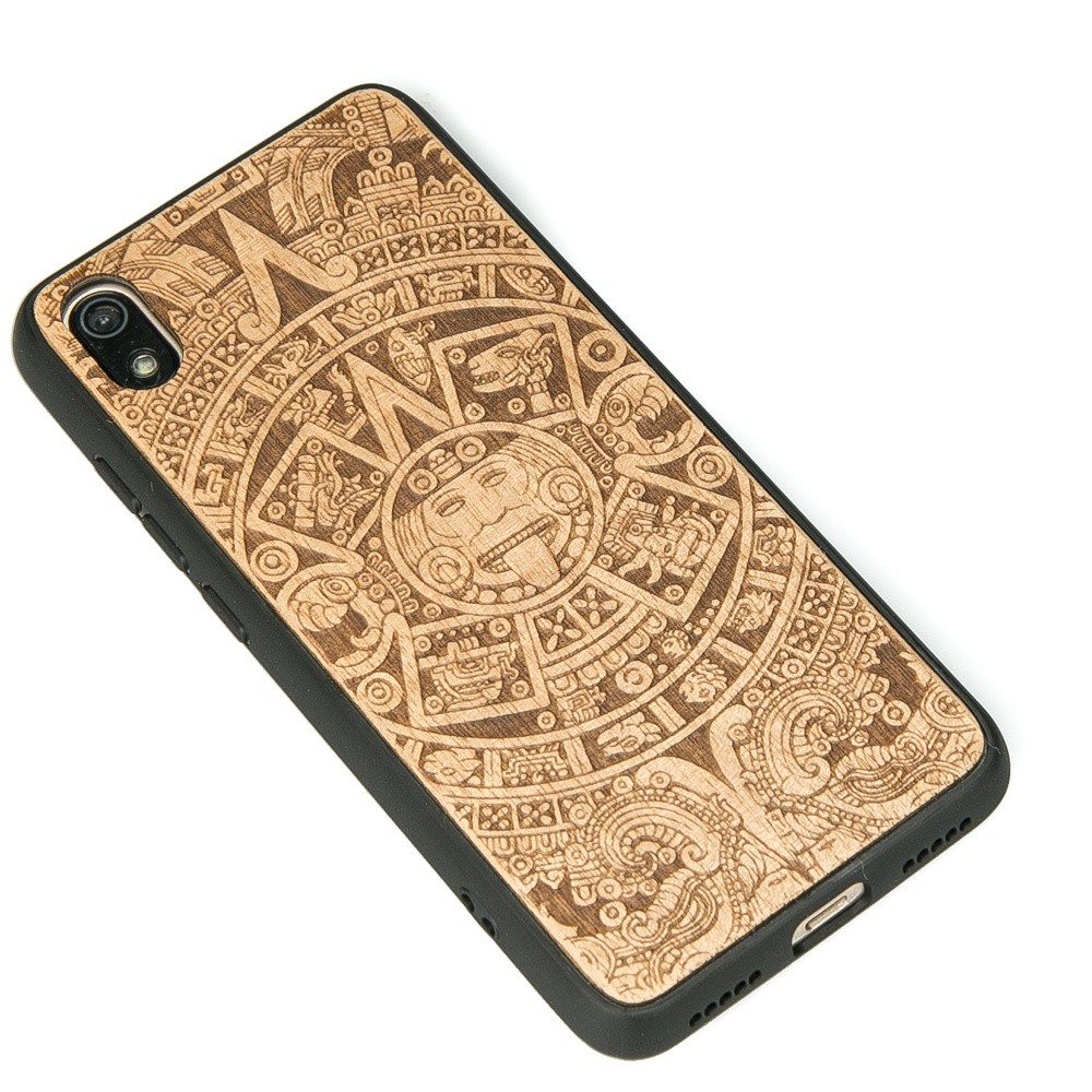 Xiaomi Redmi 7A Aztec Calendar Anigre Wood Case