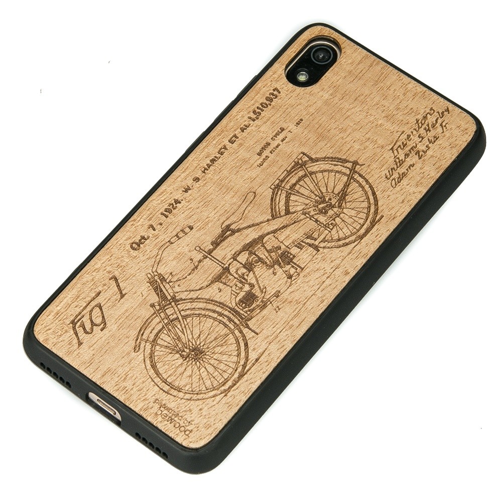 Xiaomi Redmi 7A Harley Patent Anigre Wood Case