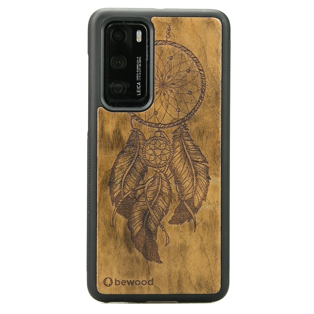 Huawei P40 Dreamcatcher Imbuia Wood Case