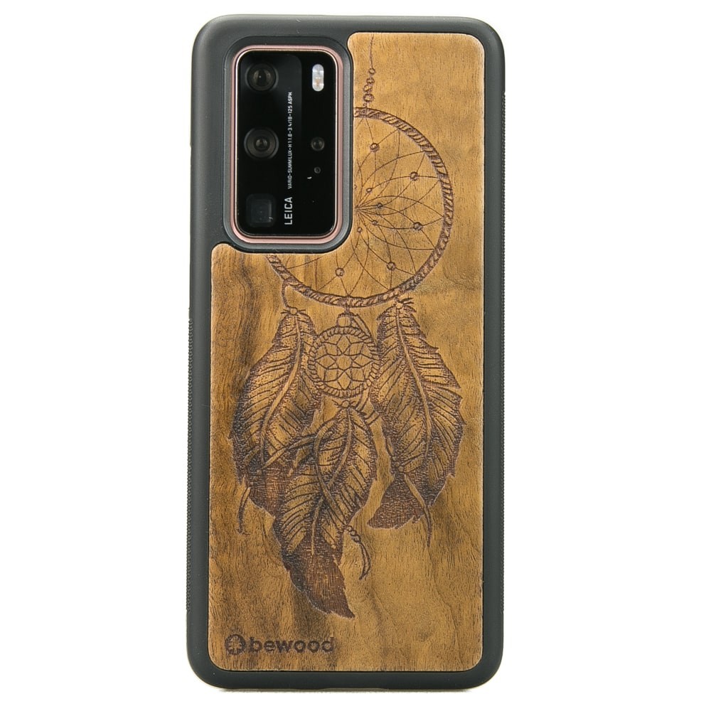 Huawei P40 Pro Dreamcatcher Imbuia Wood Case