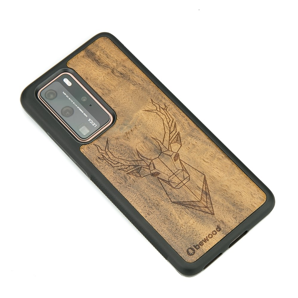 Huawei P40 Pro Deer Imbuia Wood Case