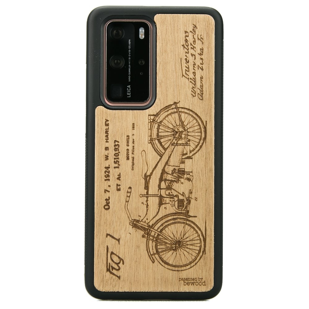 Drewniane Etui Huawei P40 Pro HARLEY PATENT ANIEGRE