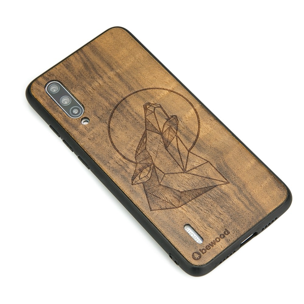 Xiaomi Mi 9 Lite Wolf Imbuia Wood Case