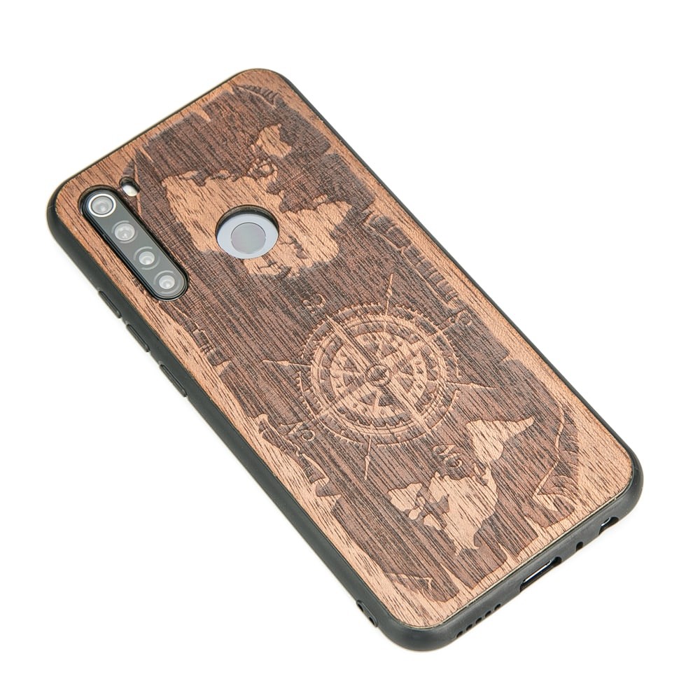Xiaomi Redmi Note 8T Compass Merbau Wood Case