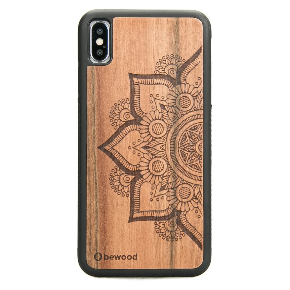 Drewniane Etui iPhone XS Max MANDALA JABŁOŃ