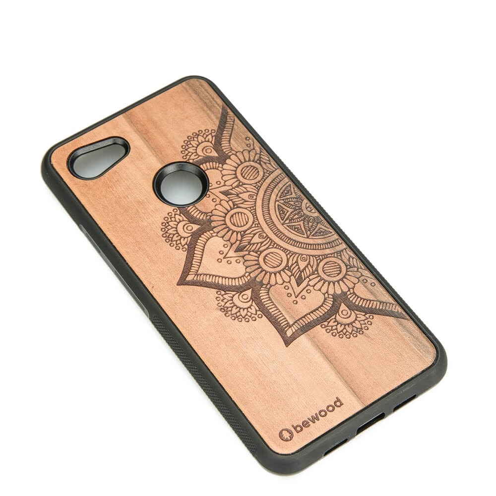 Drewniane Etui Google Pixel 3A XL MANDALA JABŁOŃ