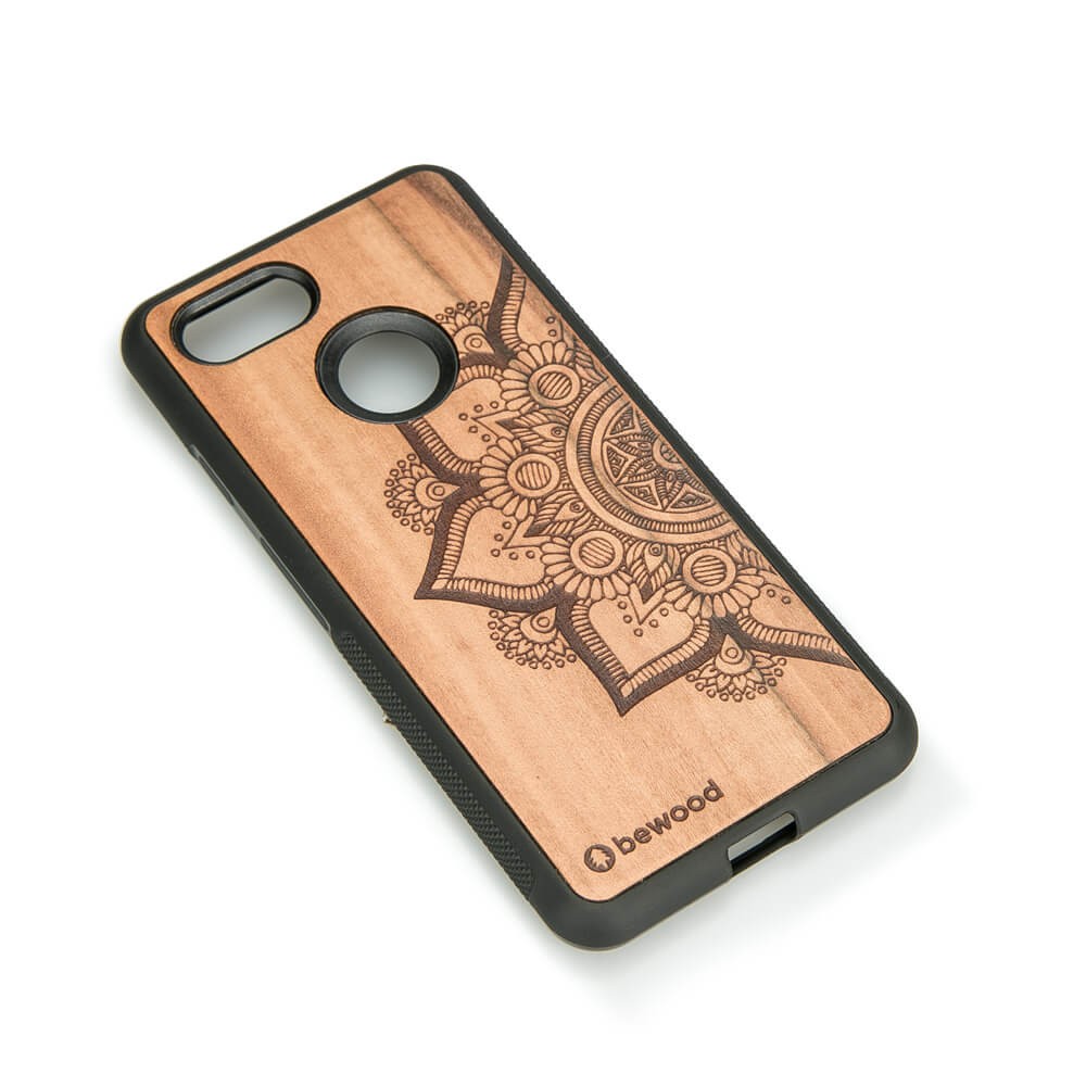 Google Pixel 3 Mandala Apple Tree Wood Case