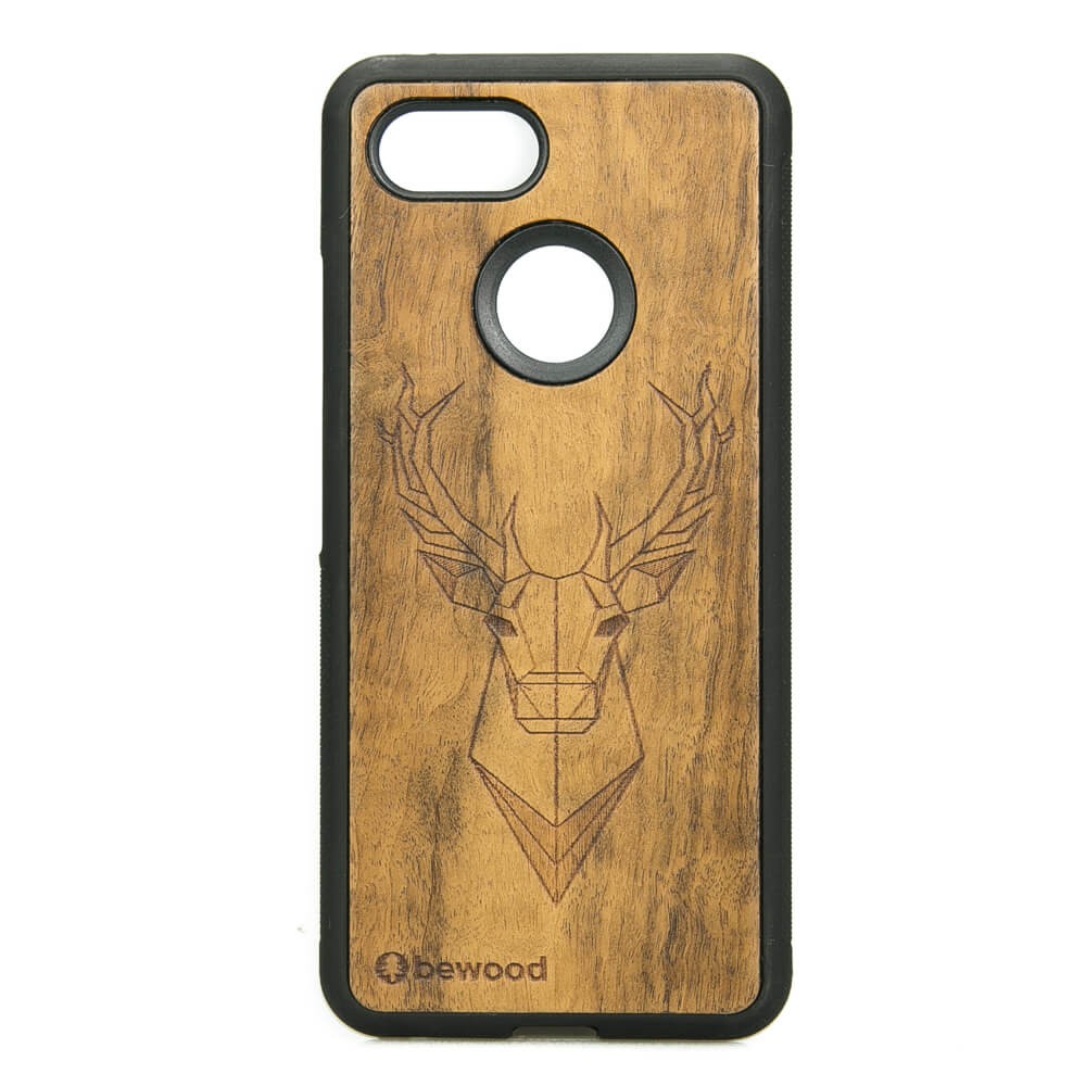 Google Pixel 3 Deer Imbuia Wood Case