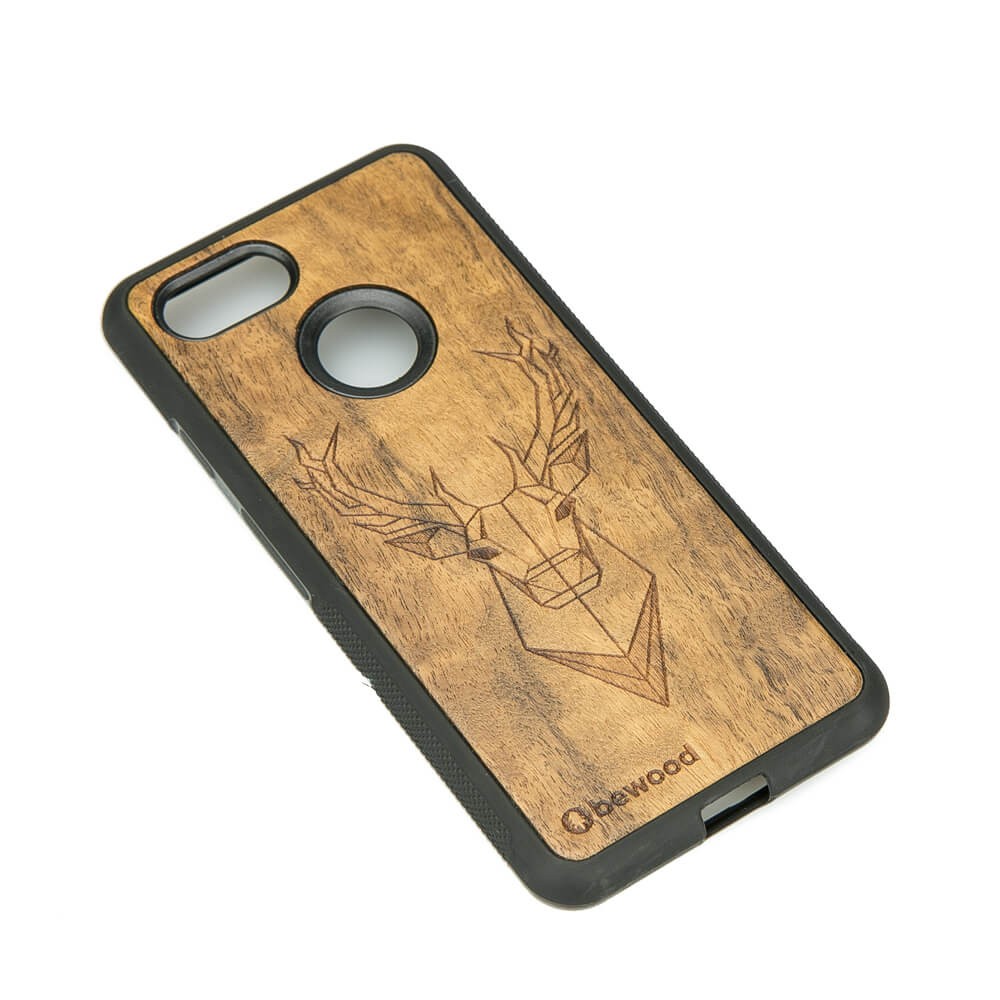 Google Pixel 3 Deer Imbuia Wood Case