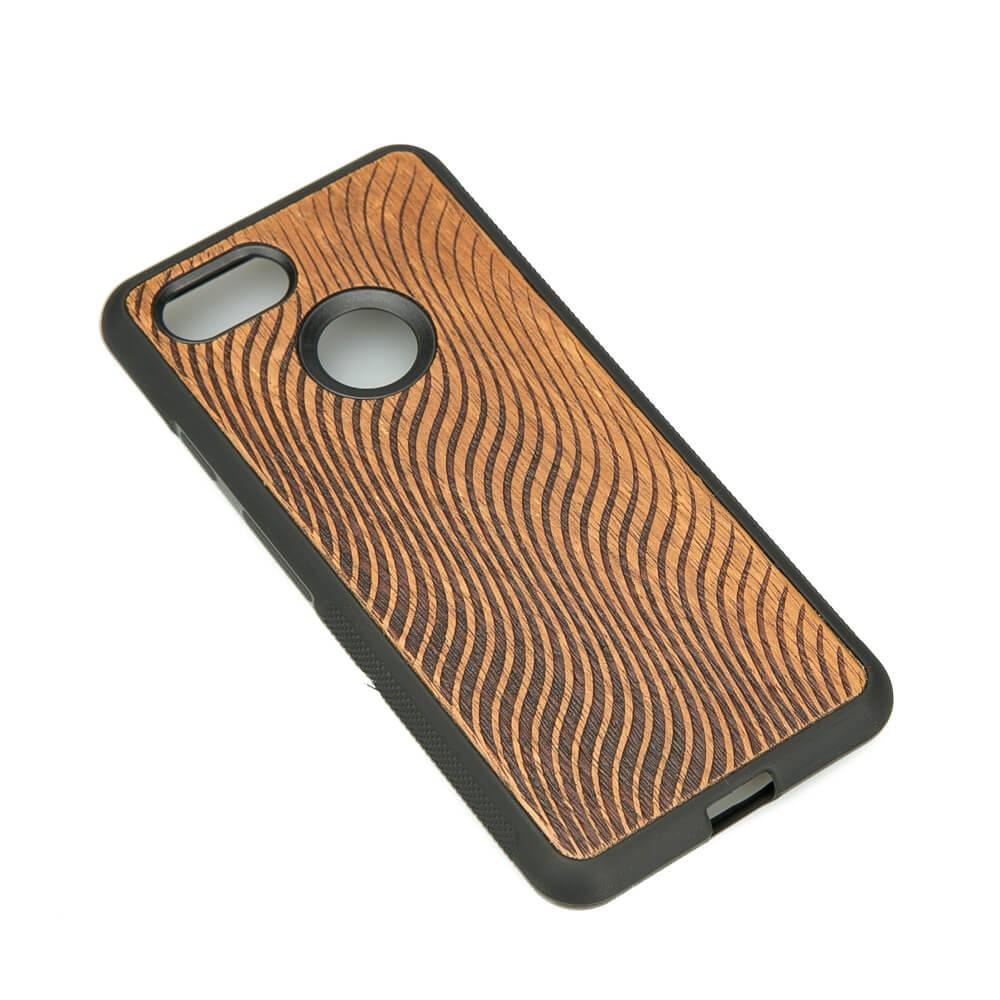 Google Pixel 3 Waves Merbau Wood Case