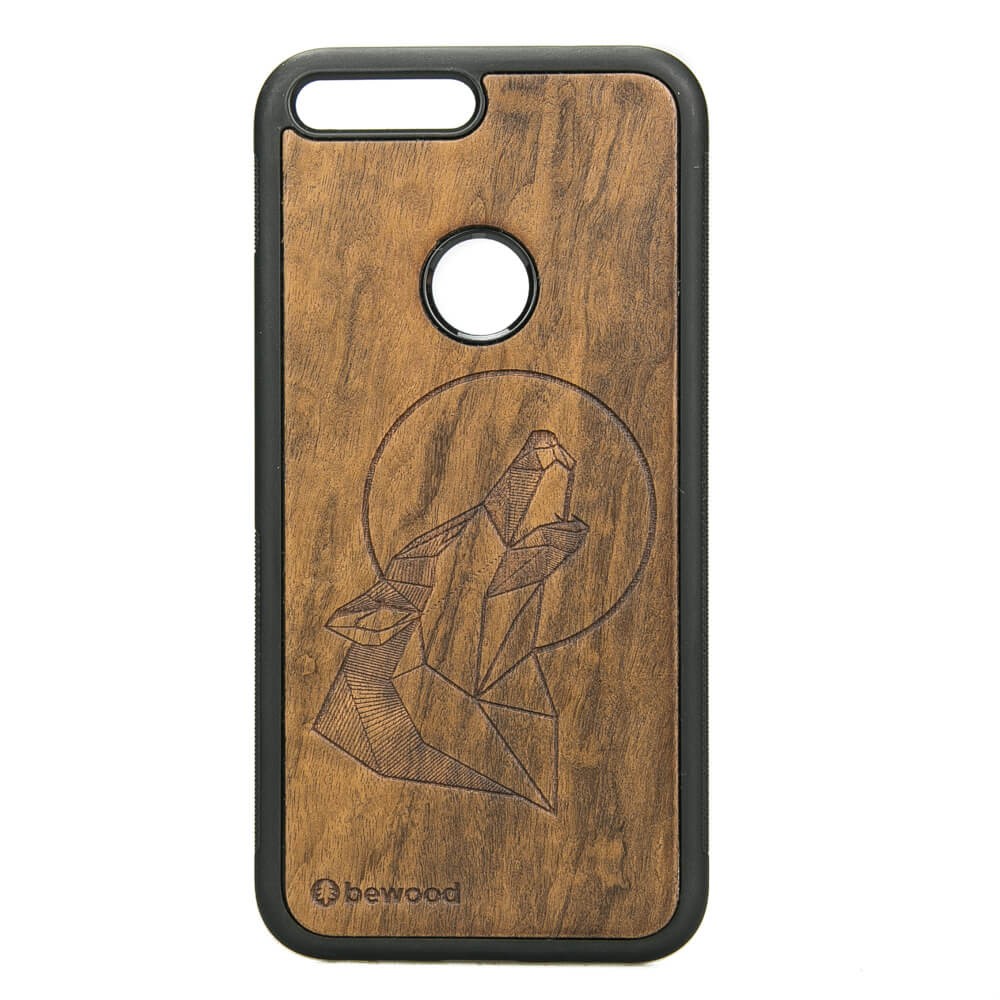 Google Pixel XL Wolf Imbuia Wood Case