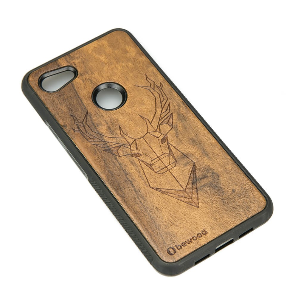 Google Pixel 3A Deer Imbuia Wood Case