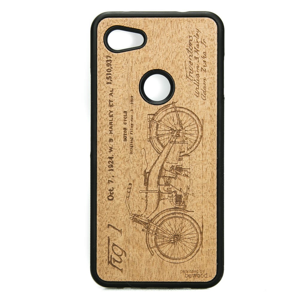 Google Pixel 3A Harley Patent Anigre Wood Case