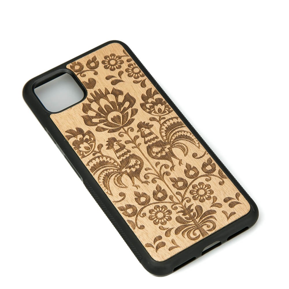 Google Pixel 4 Polski Folk Anigre Wood Case