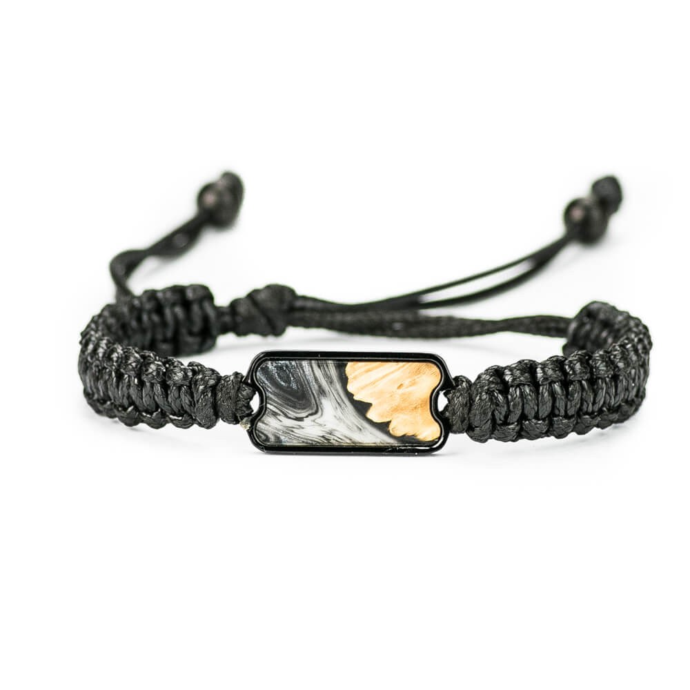 Bracelet Bewood Unique 4 Elements - Earth Cotton Black