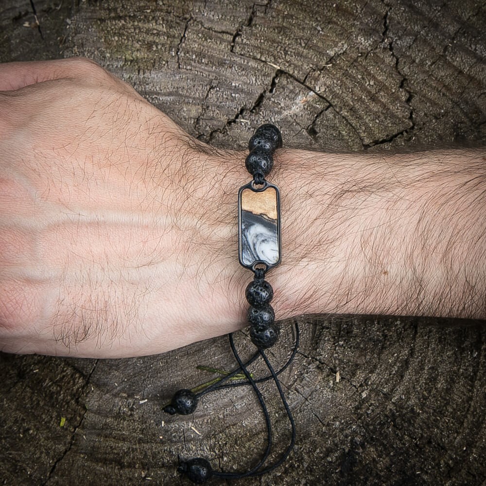 Bracelet Bewood Unique 4 Elements - Earth Stone