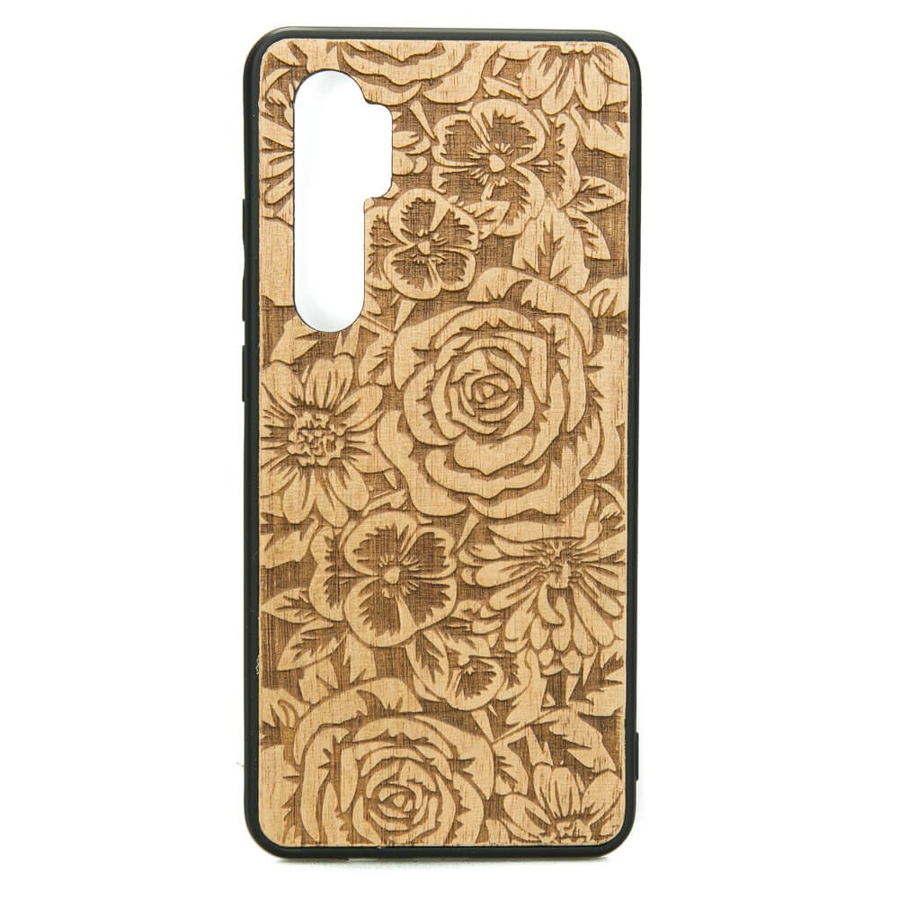 Xiaomi Mi Note 10 Lite Roses Anigre Wood Case