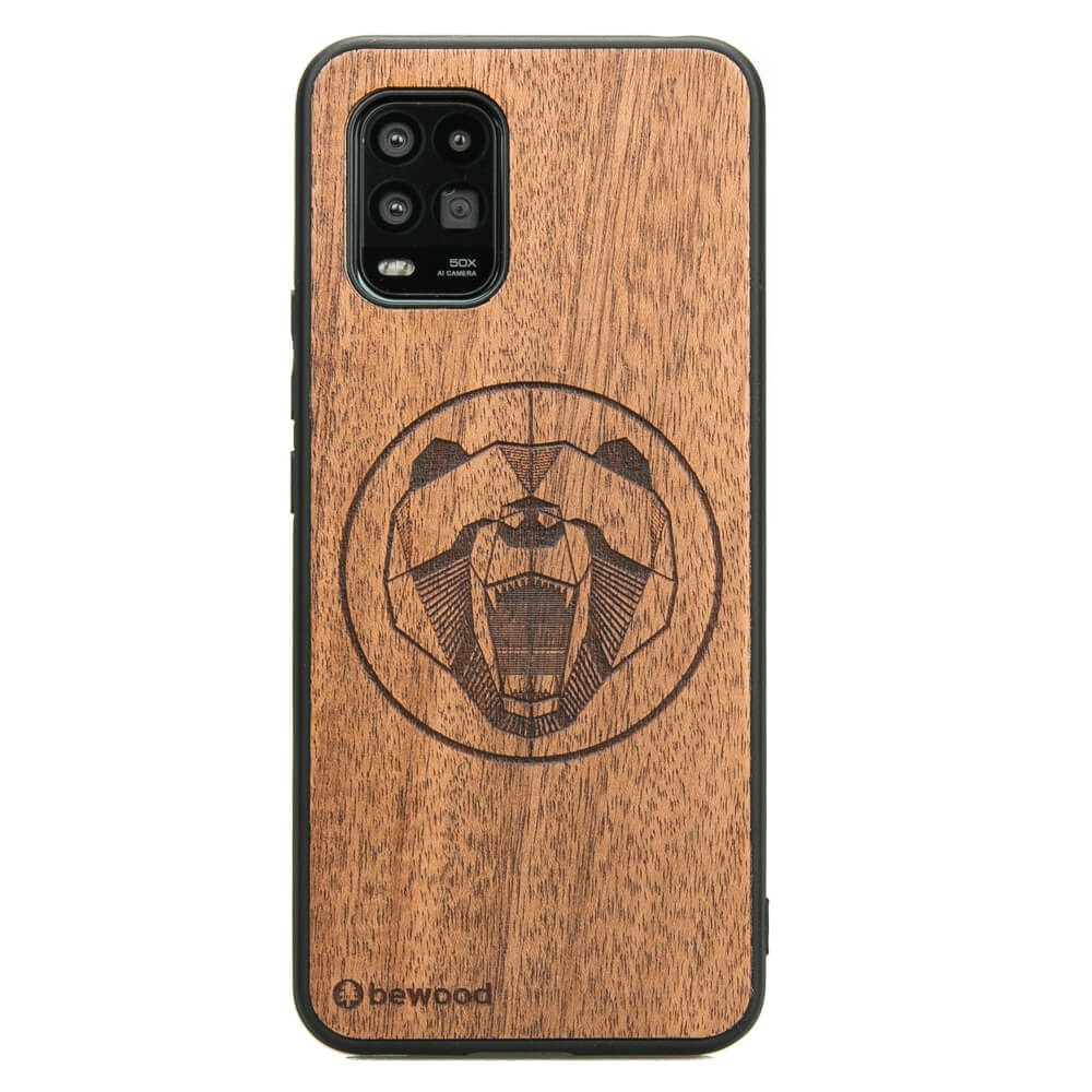 Xiaomi Mi 10 Lite Bear Merbau Wood Case