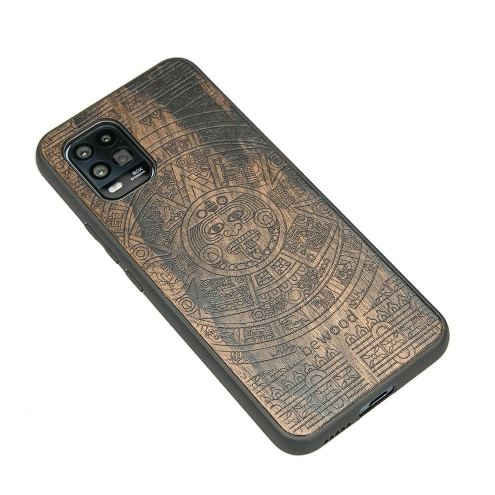 Xiaomi Mi 10 Lite Aztec Calendar Ziricote Wood Case