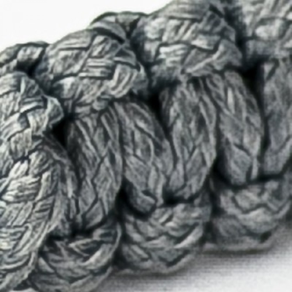 Picture for: Wooden Bracelet Honeycomb Anigre Cotton Dark Grey