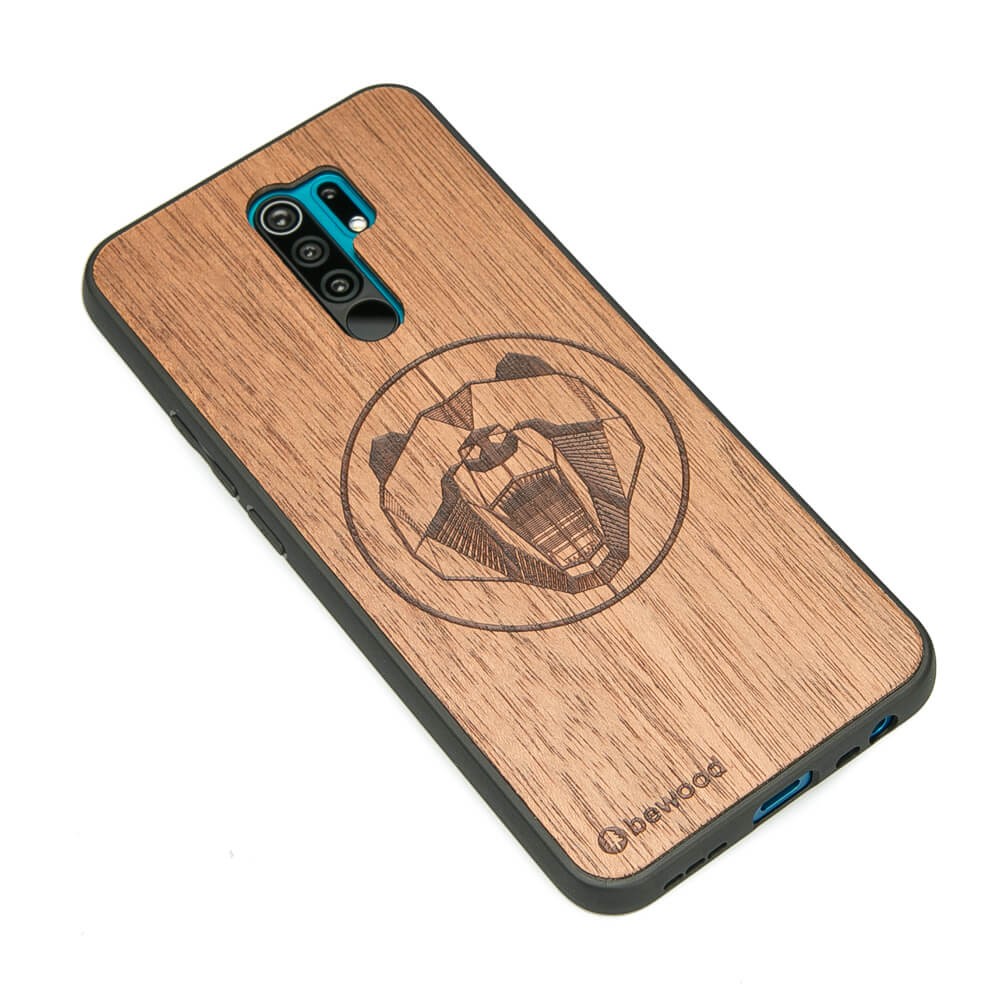 Xiaomi Redmi 9 Bear Merbau Wood Case