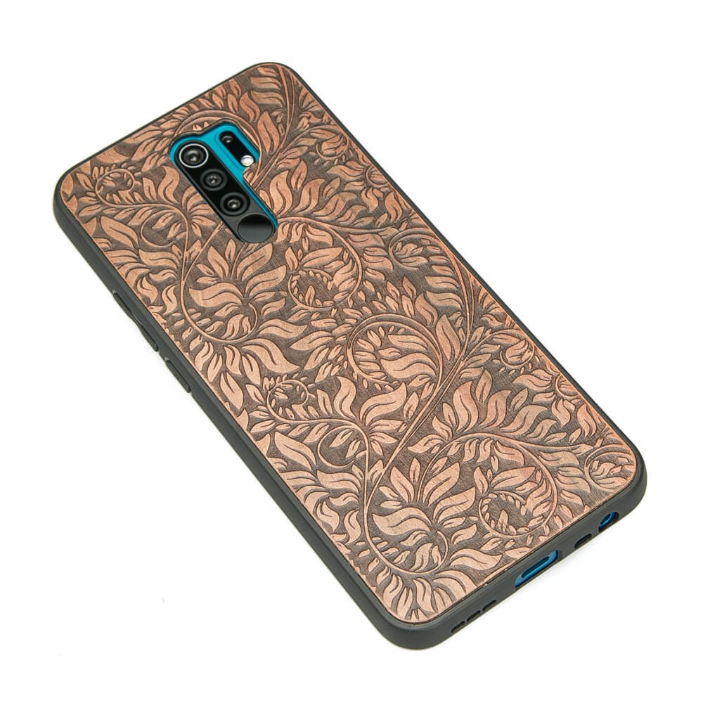 Xiaomi Redmi 9 Leafs Apple Tree Wood Case