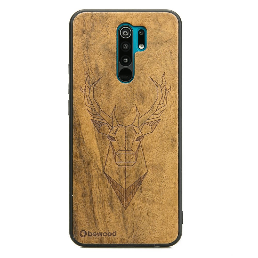 Drewniane Etui Xiaomi Redmi 9 JELEŃ IMBUIA