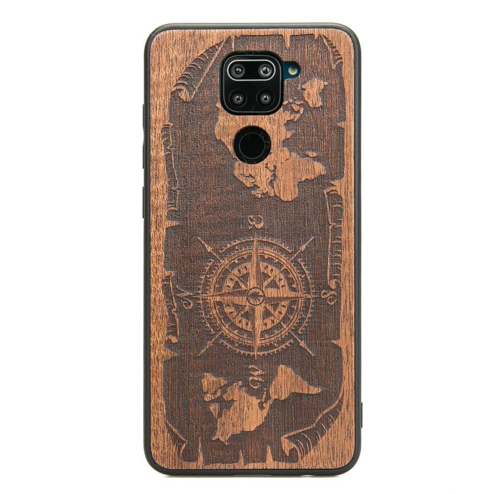 Xiaomi Redmi Note 9 Compass Merbau Wood Case
