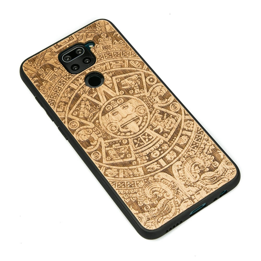 Xiaomi Redmi Note 9 Aztec Calendar Anigre Wood Case