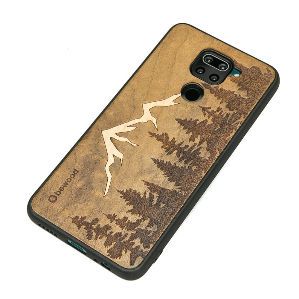 Xiaomi Redmi Note 9 Mountains Imbuia Wood Case