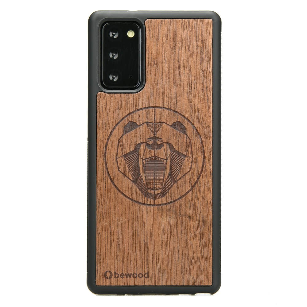 Samsung Galaxy Note 20 Bear Merbau Wood Case