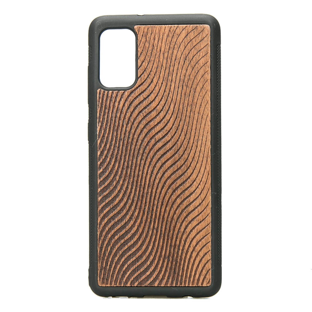Samsung Galaxy A41 Waves Merbau Wood Case