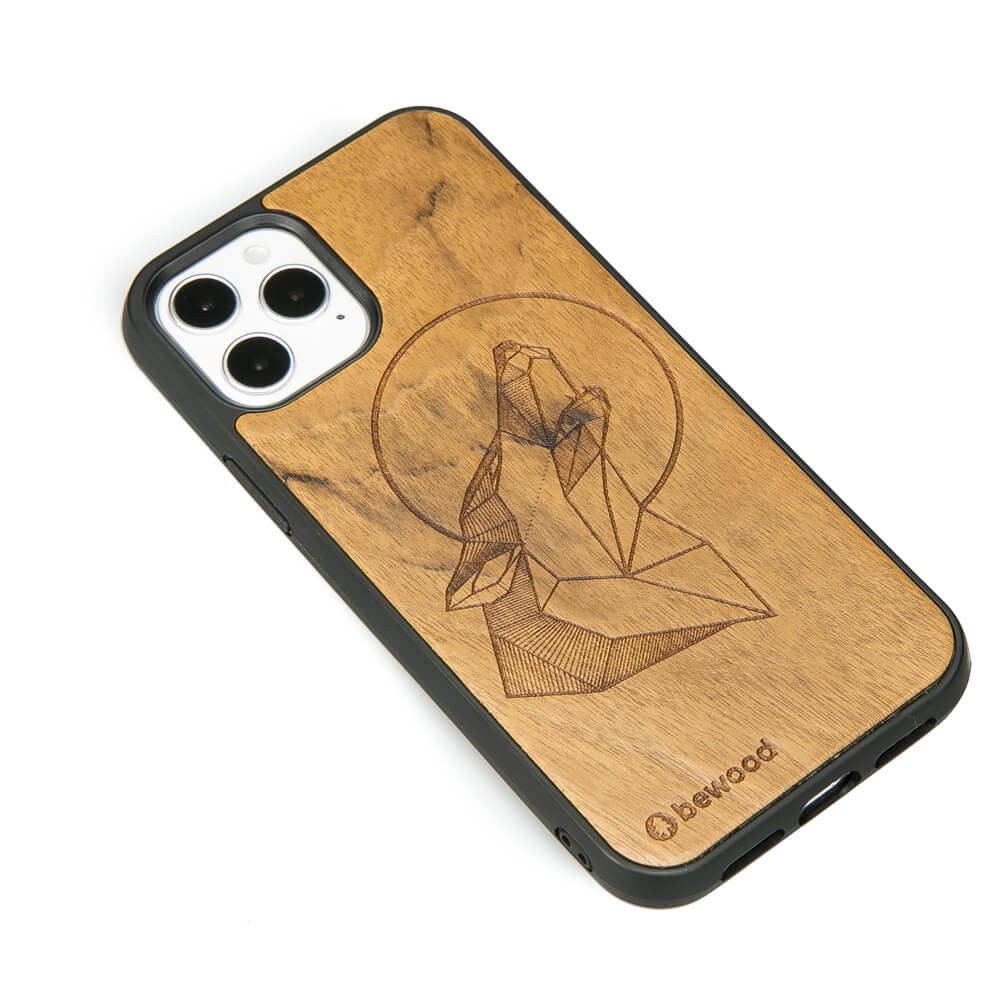 Apple iPhone 12 / 12 Pro Wolf Imbuia Wood Case