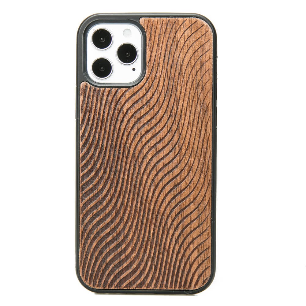 Apple iPhone 12 / 12 Pro Waves Merbau Wood Case
