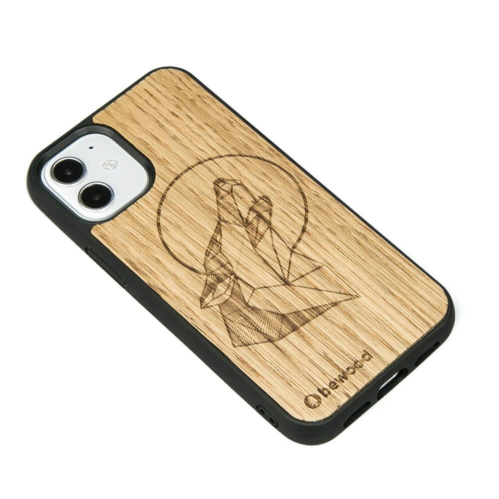 Apple iPhone 12 Mini Wolf Oak Wood Case