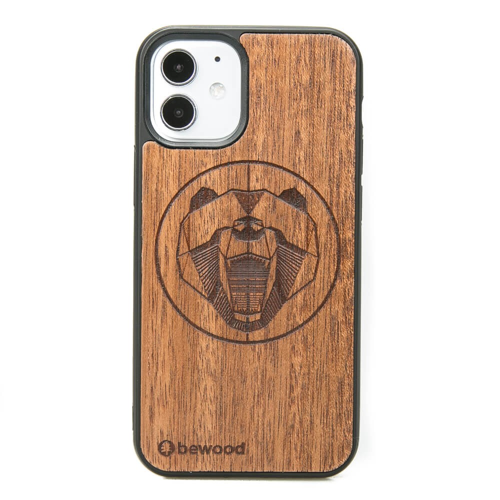 Apple iPhone 12 Mini Bear Merbau Wood Case