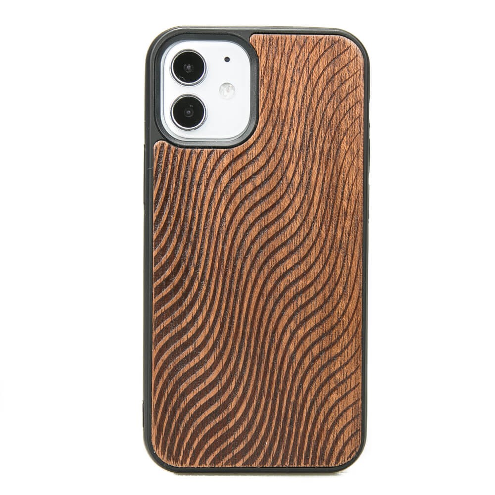 Apple iPhone 12 Mini Waves Merbau Wood Case