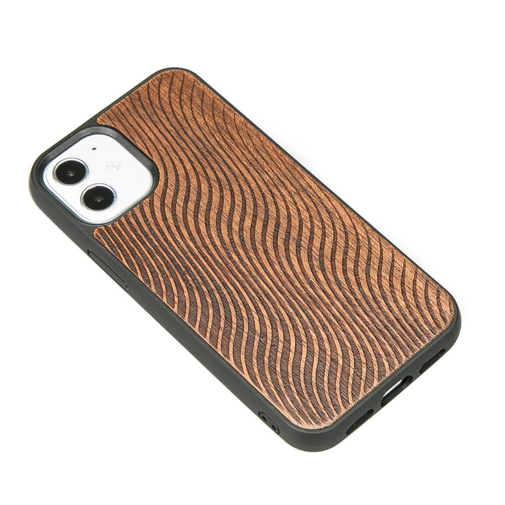 Apple iPhone 12 Mini Waves Merbau Wood Case