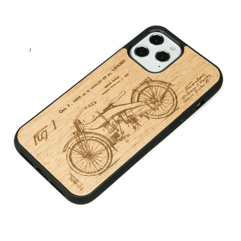 Drewniane Etui na iPhone 12 Pro Max HARLEY PATENT ANIEGRE