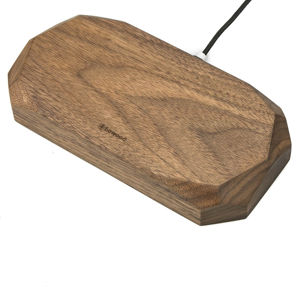 Wireless Charger Bewood Double QI 10W Walnut